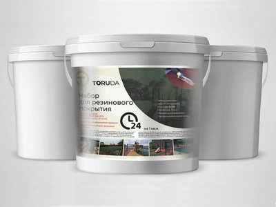 Комплект бесшовного резинового покрытия  TORUDA Сделай сам